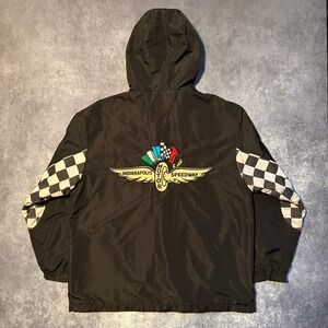 Indianapolis Motor Speedway Brickyard Authentics Mens Jacket Black Size M Racing